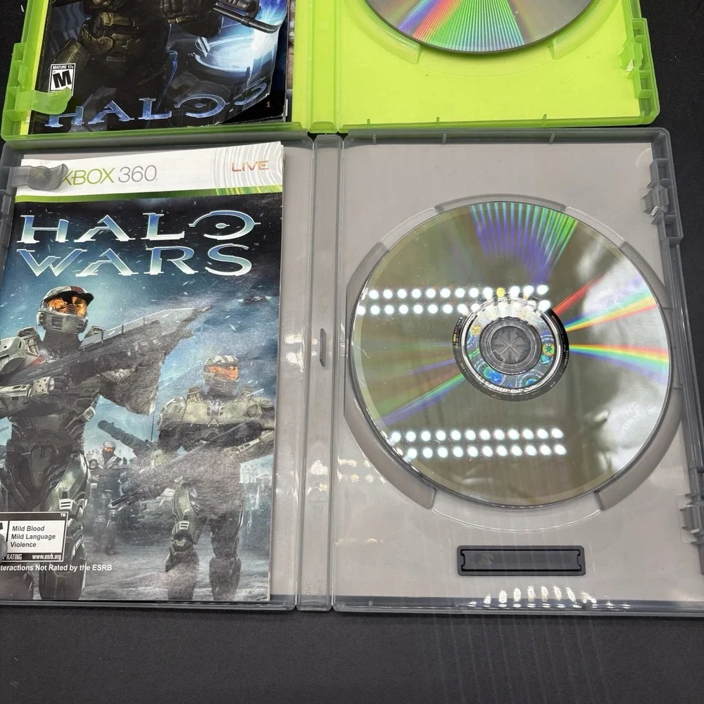 Halo Wars Platinum Hits + Halo 3 Xbox 360 CIB Complete Lot Microsoft Bungie
